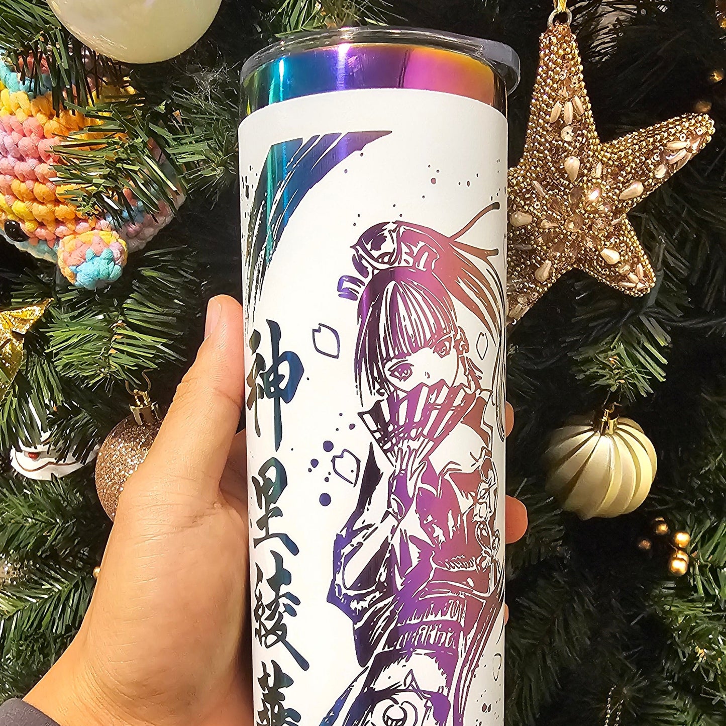 Custom Rainbow-Plated Tumblers